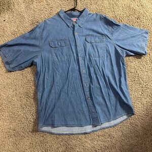 Jean button down shirt